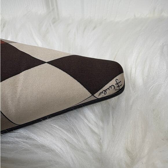 Emilio Pucci Women's Pointed Toe Pumps Size 40 / 9 NWOB Satin Colorblock Heels - Picture 8 of 9